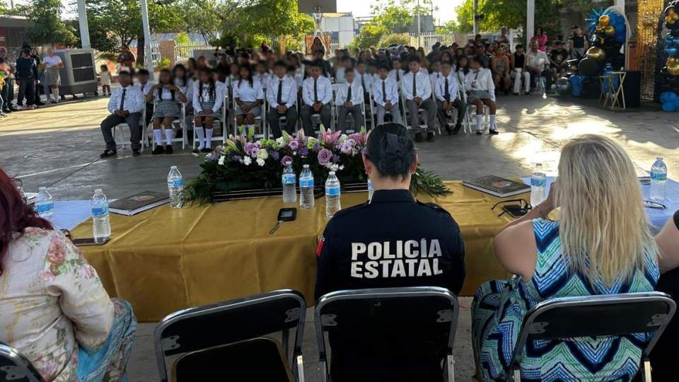 Policías Estatales del Gobierno de Sonora son ejemplo para la niñez